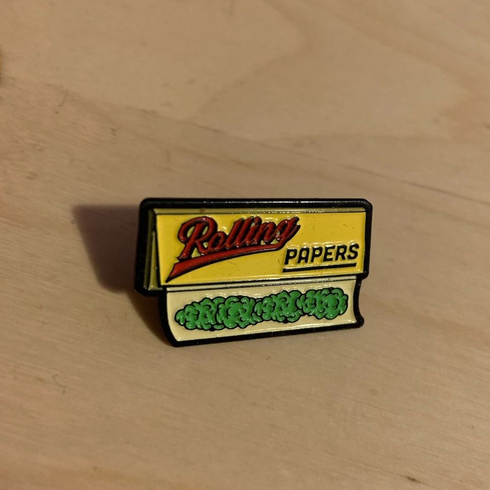 Vintage Rolling Papers Enamel Pin